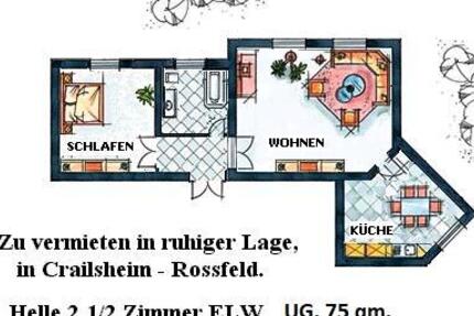 Wohnung Crailsheim - 2 Zimmer, 75 m&sup2;, 700&euro; | Angebot:26019811