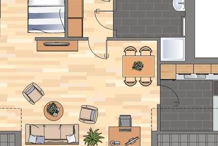 Renovierte 2-ZKB-Wohnung in gepflegter Wohnanlage in Heppens zu vermieten! zimmer