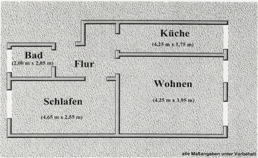 Erdgeschoßwohnung Altenburg - 2 Zimmer, 47 m&sup2;, 330&euro; | Angebot:25417605
