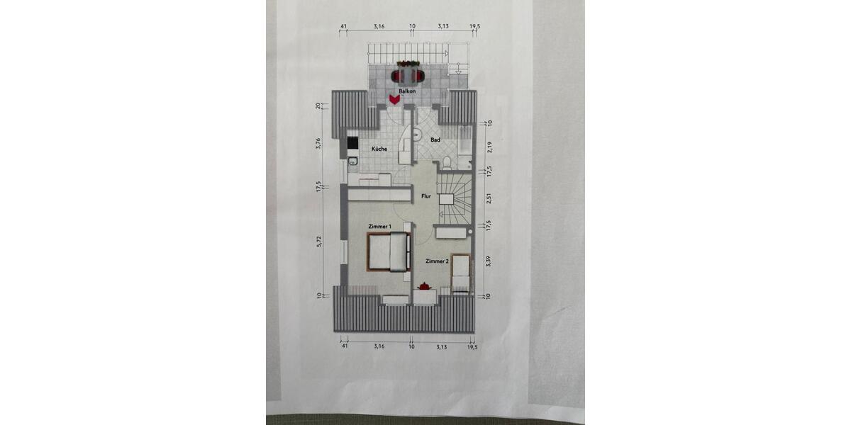 Dachgeschoßwohnung Berkenthin - 3 Zimmer, 75 m&sup2;, 980&euro; | Angebot:25148545