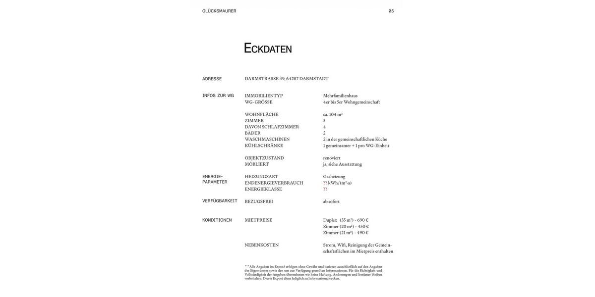 Wohnen auf Zeit Roßdorf - 4 Zimmer, 104 m&sup2;, 650&euro; | Angebot:24679041