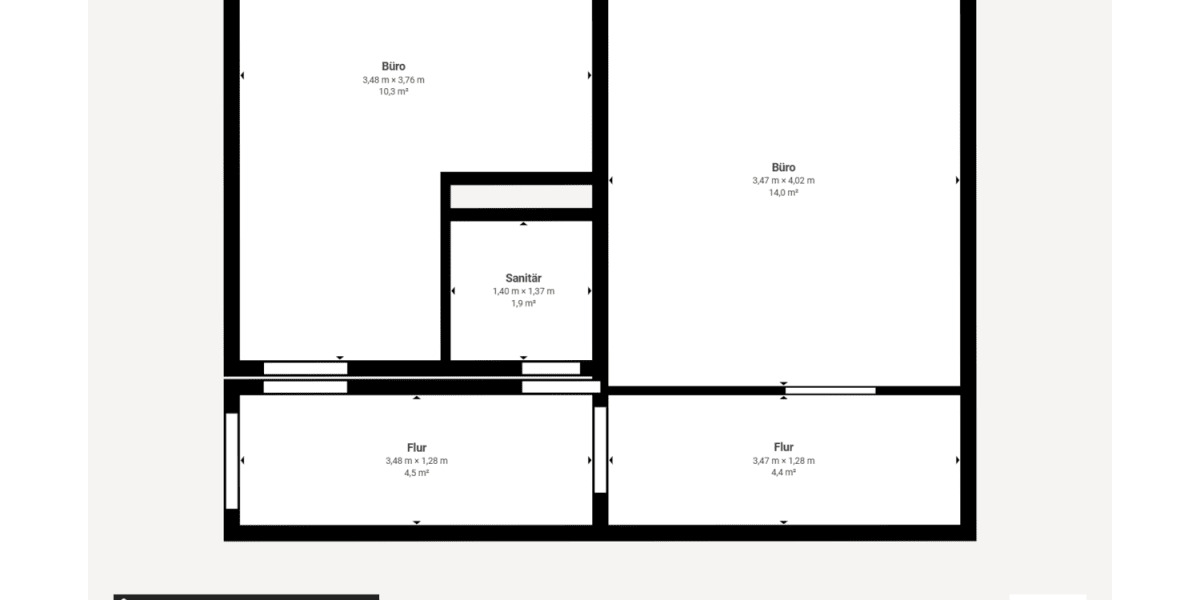 Gewerbeobjekt Chemnitz Zentrum - 2 Zimmer, 35 m&sup2;, 350&euro; | Angebot:26834822