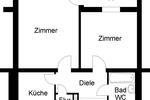 Erdgeschoßwohnung Braunschweig Timmerlah-Geitelde-Stiddien - 2 Zimmer, 59 m&sup2;, 366&euro; | Angebot:25125365