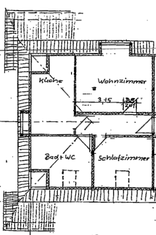 Dachgeschoßwohnung Pegau - 2 Zimmer, 52 m&sup2;, 290&euro; | Angebot:25533205