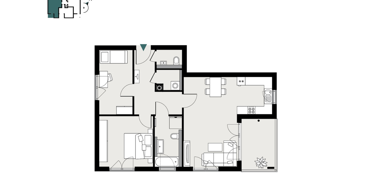 Etagenwohnung Königheim - 3 Zimmer, 82 m&sup2;, 980&euro; | Angebot:24780134