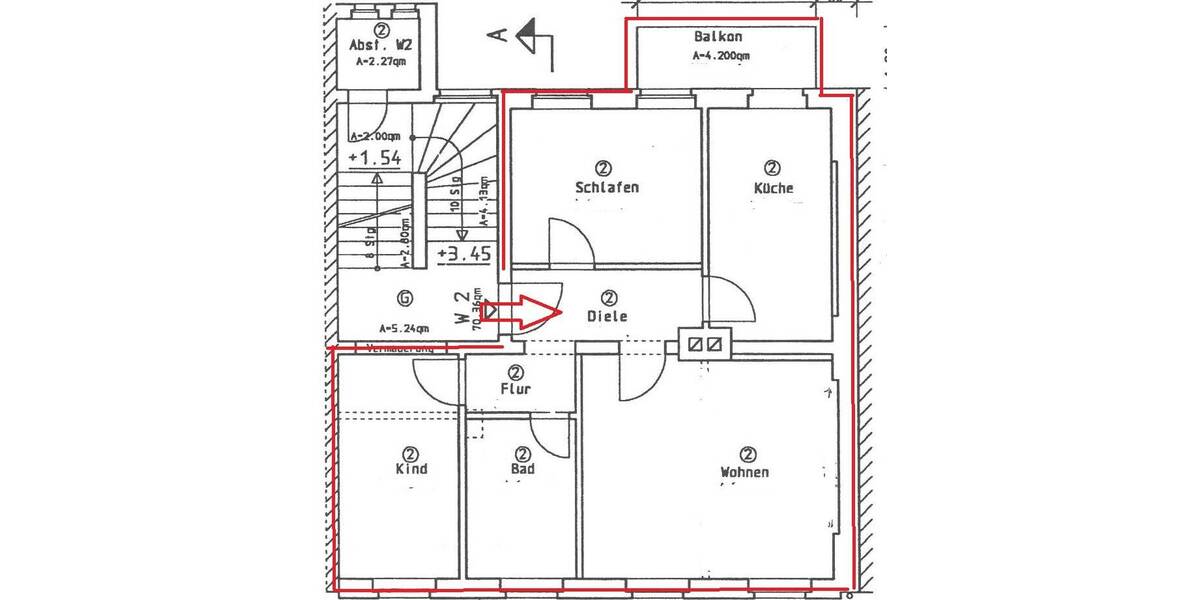 Etagenwohnung Plauen Haselbrunn - 3 Zimmer, 70 m&sup2;, 300&euro; | Angebot:26723034