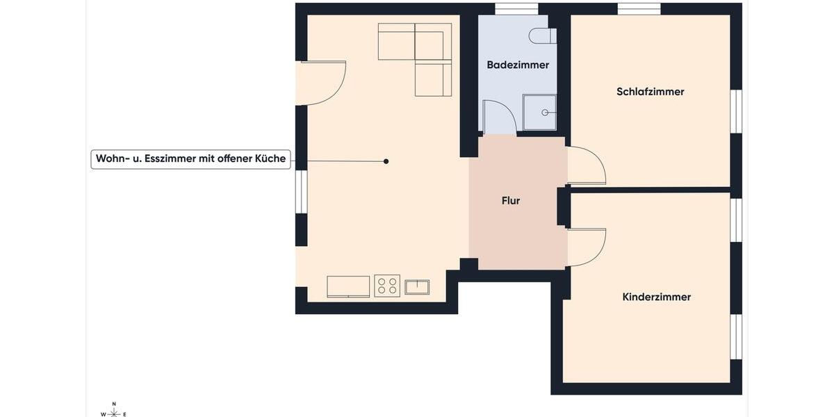 Etagenwohnung Bechhofen - 3 Zimmer, 81 m&sup2;, 770&euro; | Angebot:26623347