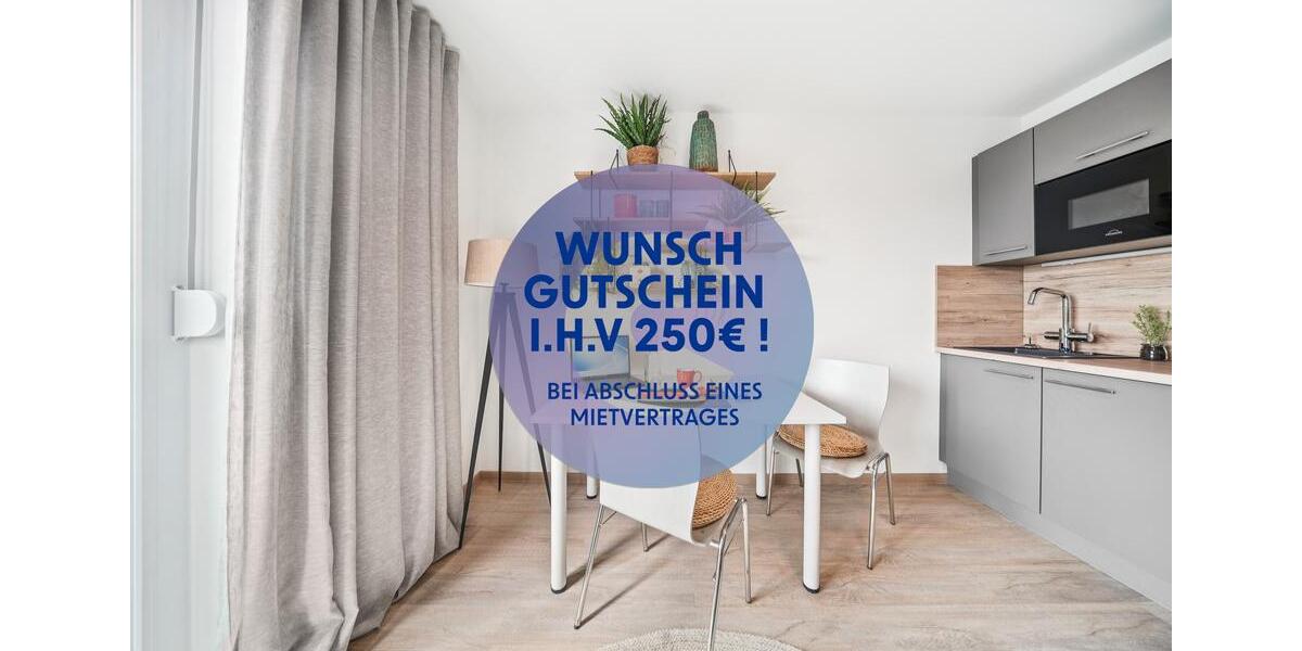 250 € Startgeschenk für deinen Einzug - Vollmöbliert & Strom + Internet inklusive 1 zimmer