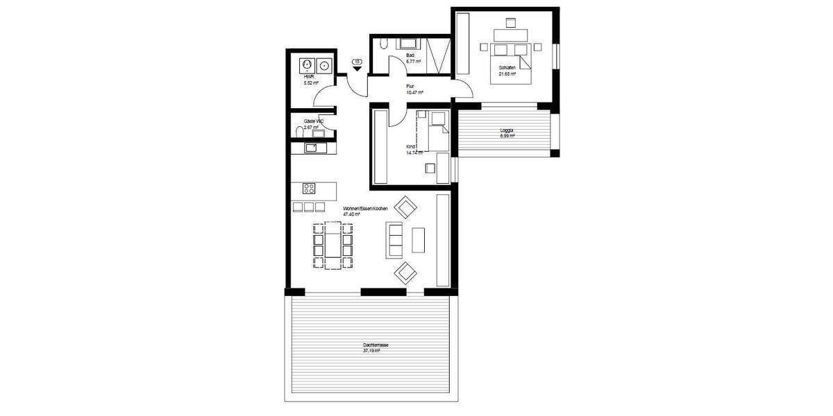 Etagenwohnung Neunkirchen Innenstadt - 3 Zimmer, 120 m&sup2;, 1.500&euro; | Angebot:26797852