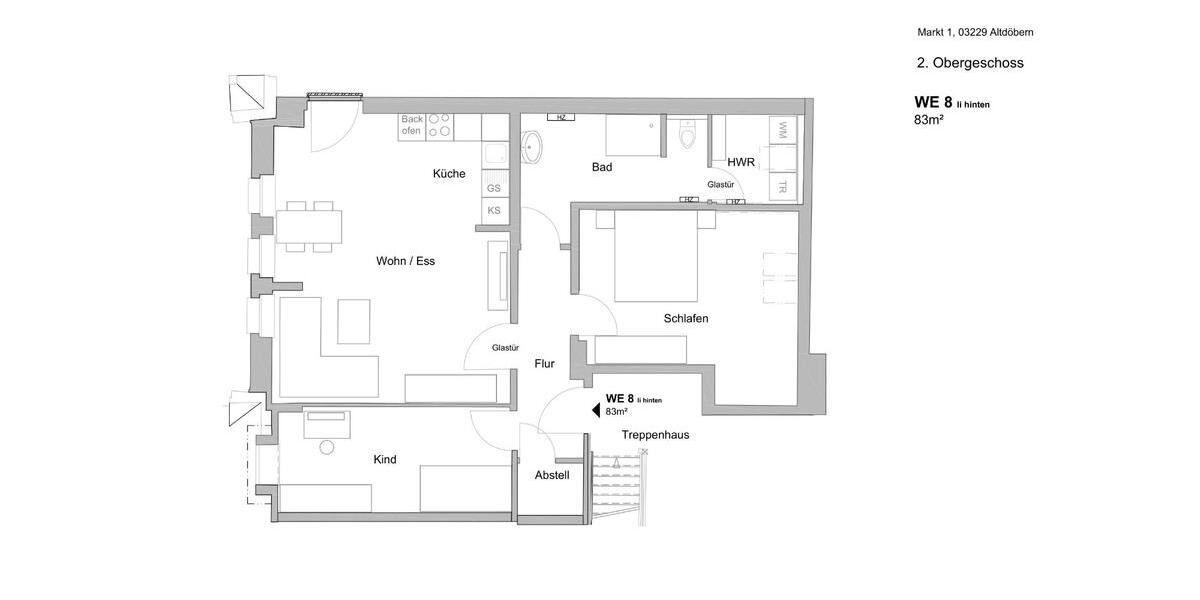 3-Zimmer Wohnung in modernisiertem Altbau in Altdöbern 3 zimmer