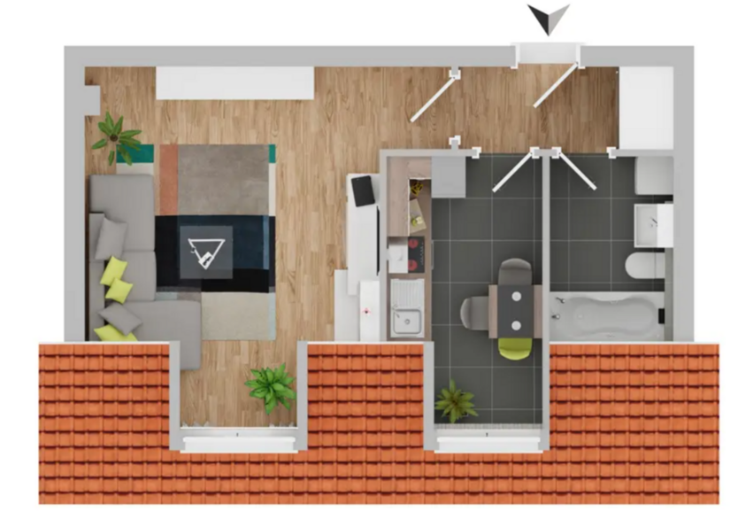 Wohnung zum Mieten in Güstrow 480 € 40 m²