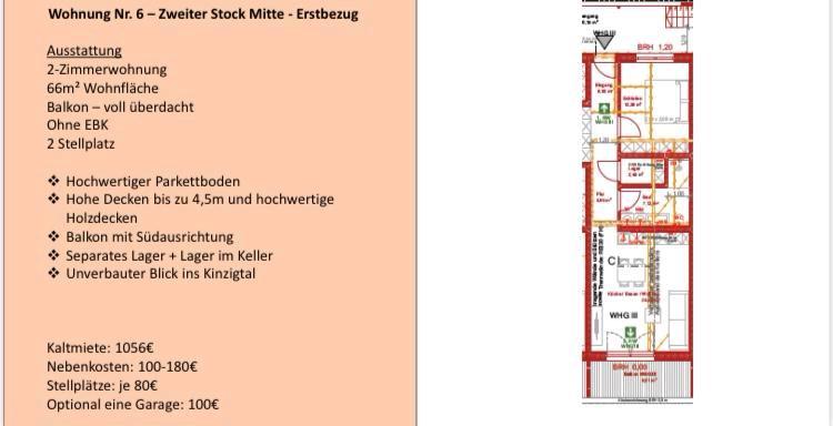 Etagenwohnung Gelnhausen - 2 Zimmer, 60 m&sup2;, 896&euro; | Angebot:26566718