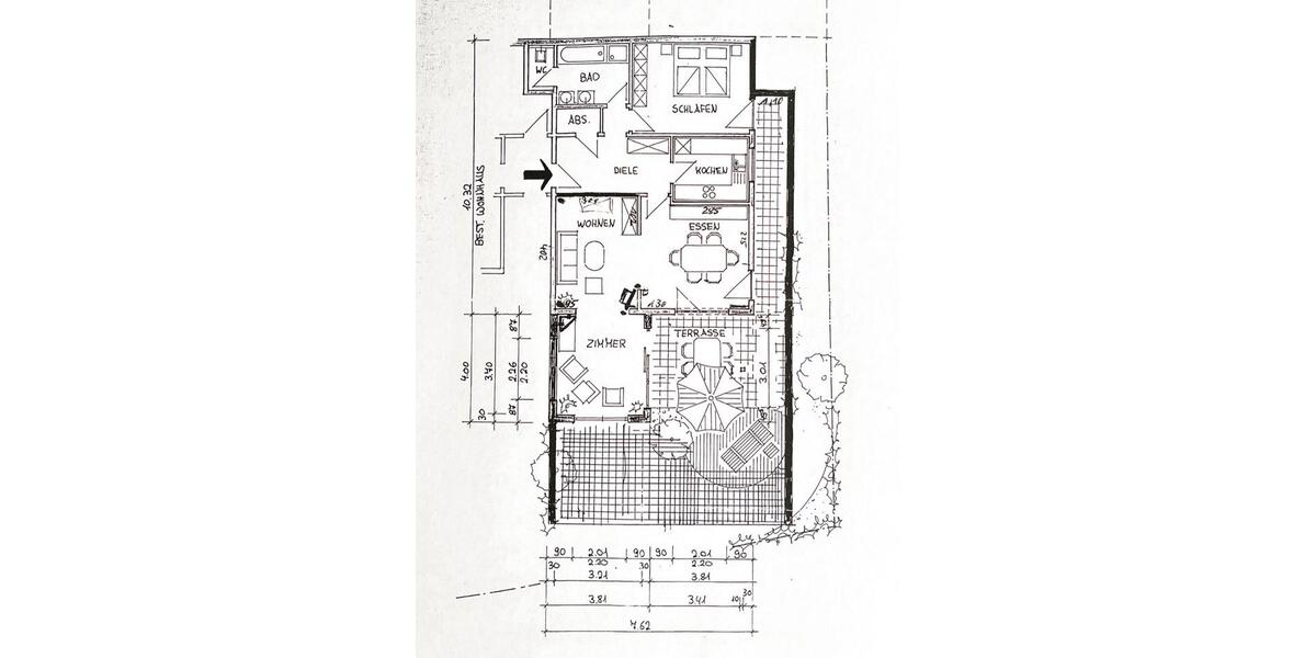 Terrassenwohnung Berg - 2.5 Zimmer, 93 m&sup2;, 1.400&euro; | Angebot:26614145