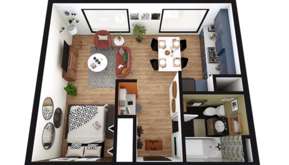Wohnung 1 Zimmer