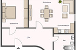 Etagenwohnung Halle (Saale) Innenstadt - 1 Zimmer, 56 m&sup2;, 504&euro; | Angebot:26703024