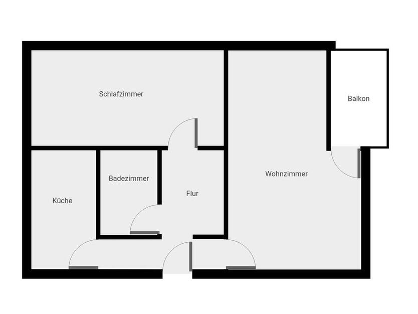 Idyllisch und gut angebunden: Gut geschnittene 2-Zimmer-Wohnung mit Balkon in Weende zimmer