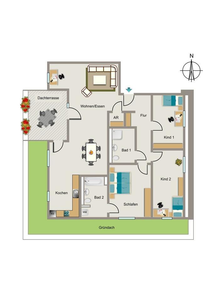 Exklusives Penthouse mit traumhafter Dachterrasse zimmer