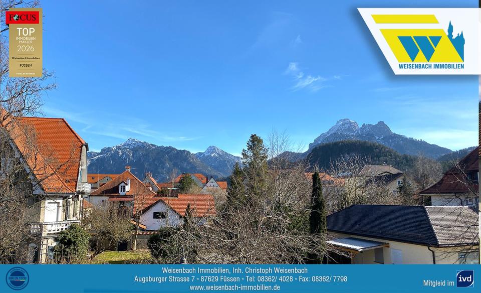 Etagenwohnung Füssen - 3 Zimmer, 79 m&sup2;, 760&euro; | Angebot:25765708