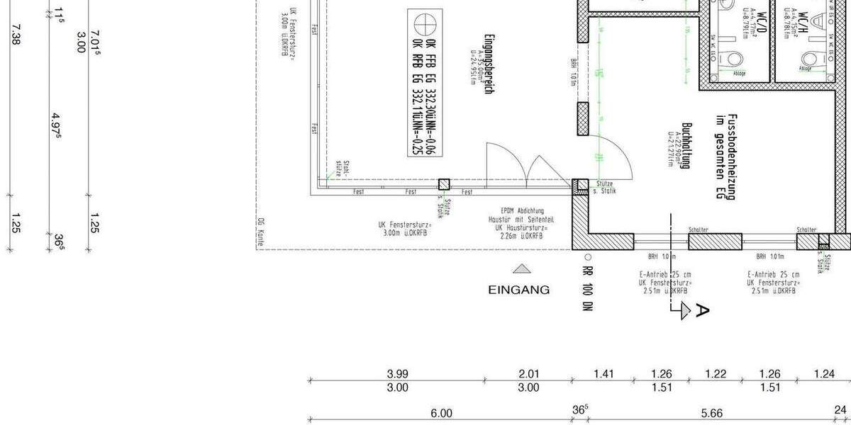 Gewerbeobjekt Schiffweiler Landsweiler - 2 Zimmer, 54 m&sup2;, 1.000&euro; | Angebot:25674618