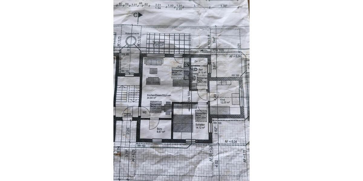 Etagenwohnung Wallersdorf - 5 Zimmer, 105 m&sup2;, 880&euro; | Angebot:26525686