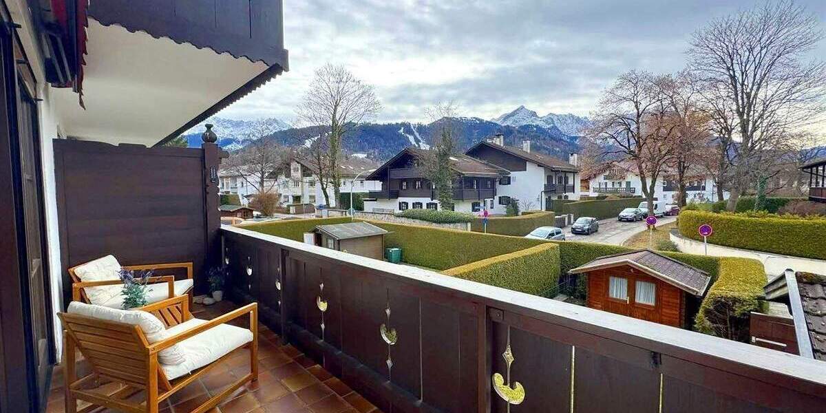 Etagenwohnung Garmisch-Partenkirchen Partenkirchen - 2 Zimmer, 60 m&sup2;, 1.100&euro; | Angebot:25745046