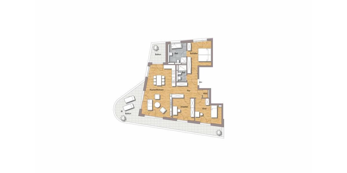 Etagenwohnung Ostfildern - 4 Zimmer, 130 m&sup2;, 2.024&euro; | Angebot:26623094