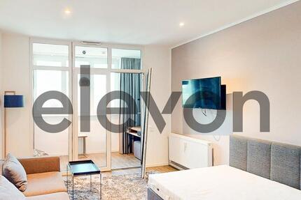 Modern möblierter Wohnkomfort: 1 Zimmer mit EBK und Balkon zimmer