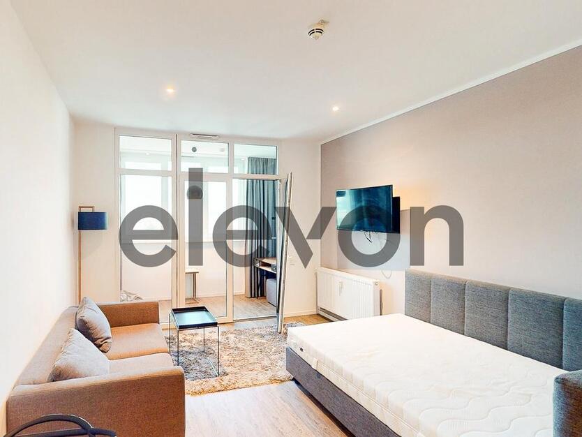 Modern möblierter Wohnkomfort: 1 Zimmer mit EBK und Balkon zimmer