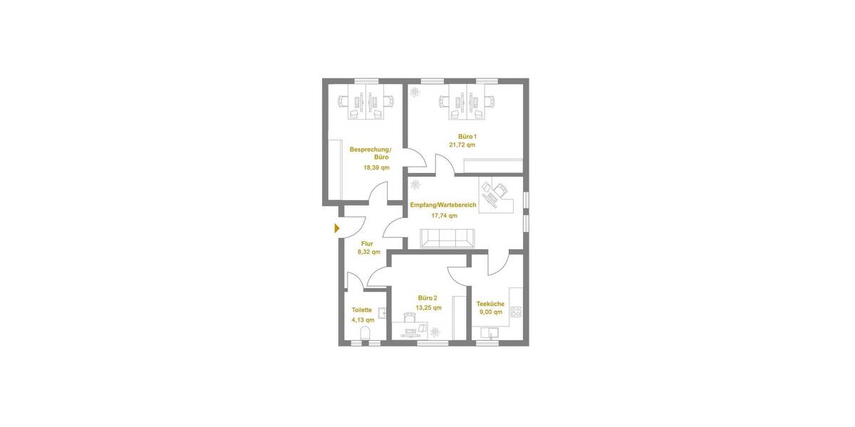 Gewerbeobjekt Kassel Unterneustadt - 4 Zimmer, 92 m&sup2;, 2.380&euro; | Angebot:26345347