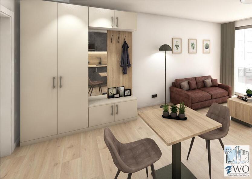 Dieses chicke, möblierte Ein-Zimmer Apartment wartet auf Sie!