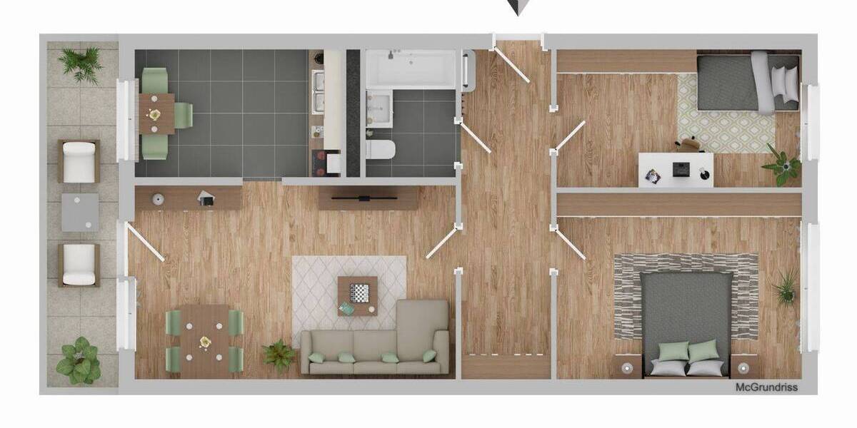 Etagenwohnung Zwickau Pölbitz - 3 Zimmer, 70 m&sup2;, 425&euro; | Angebot:26834770