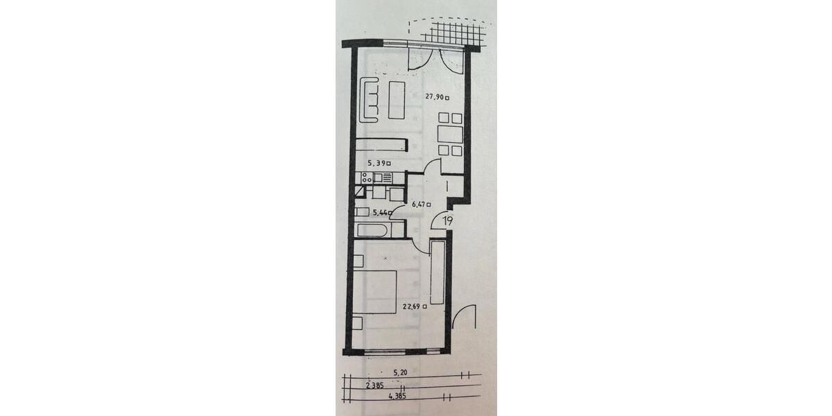 2 Zimmer EG Wohnung in BS-Mascherode ab 01.03.2026 zu vermieten 2 zimmer