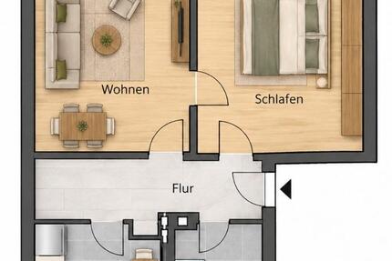 Wohnung Gera Debschwitz - 2 Zimmer, 50 m&sup2;, 385&euro; | Angebot:27649925