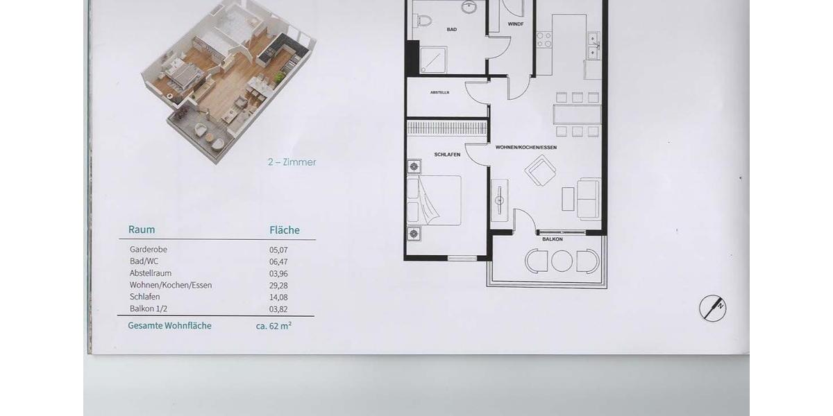 Erdgeschoßwohnung Deggendorf - 2 Zimmer, 62 m&sup2;, 790&euro; | Angebot:26665927