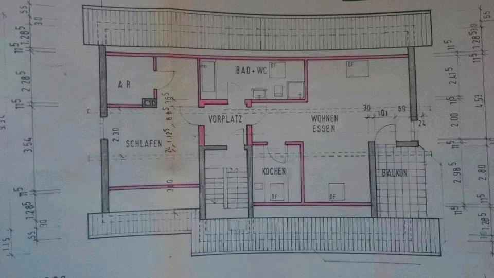 Dachgeschoßwohnung Schriesheim - 2 Zimmer, 80 m&sup2;, 1.150&euro; | Angebot:26030776