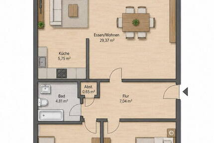 Wohnung Bad Soden-Salmünster Bad Soden - 2 Zimmer, 75 m&sup2;, 680&euro; | Angebot:26764397