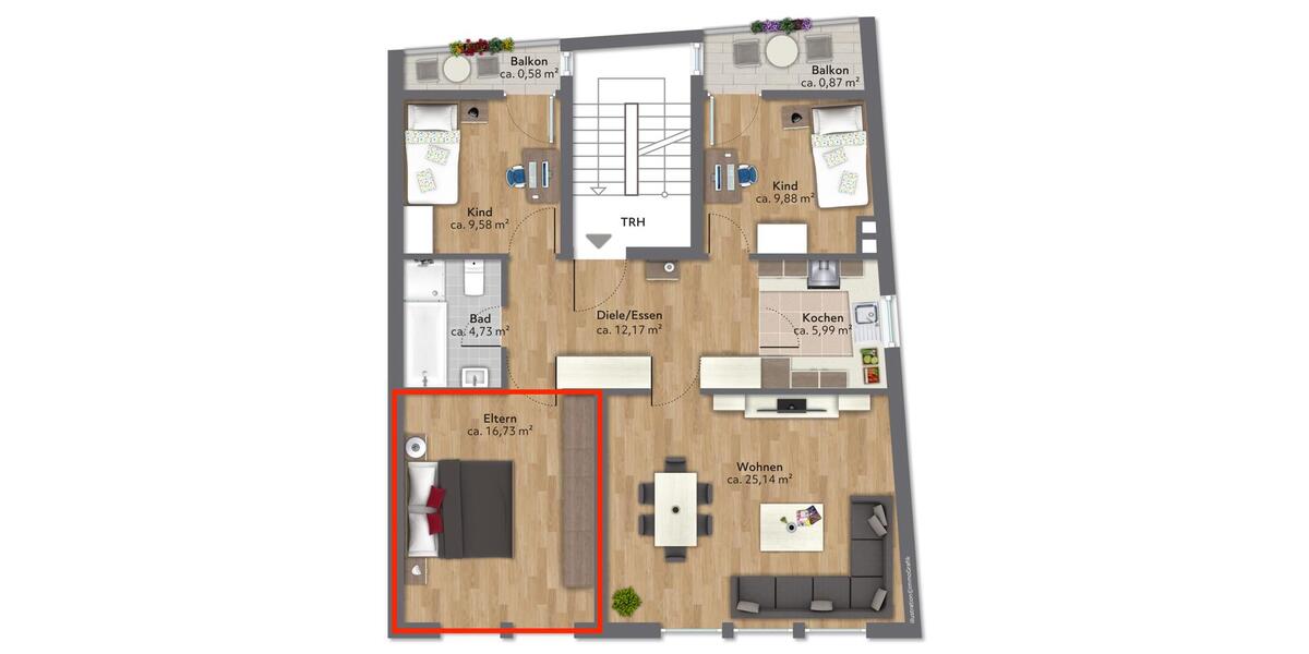 Etagenwohnung Eichstätt - 1 Zimmer, 17 m&sup2;, 395&euro; | Angebot:25376298