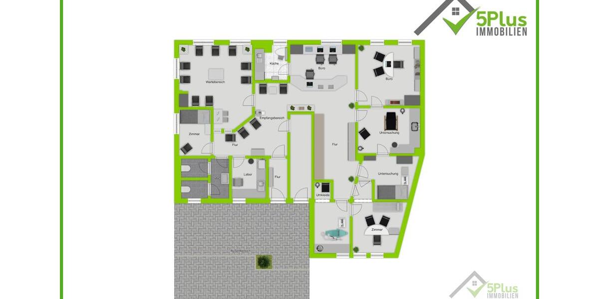 + 5PLUS IMMO + VIELSEITIGE GESUNDHEITS-ODER BÜROFLÄCHE IN GUTER LAGE VON DÜREN-BIRKESDORF +++ zimmer