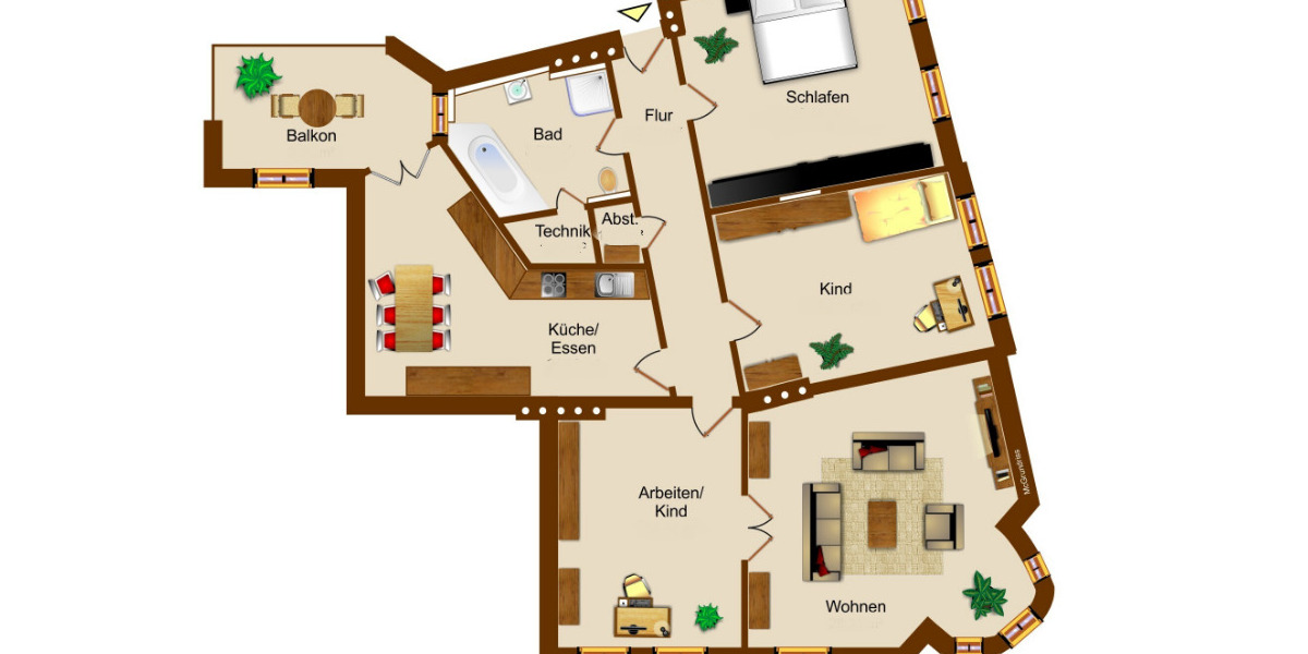 Dachgeschoßwohnung Magdeburg - 4 Zimmer, 134 m&sup2;, 1.179&euro; | Angebot:25510421