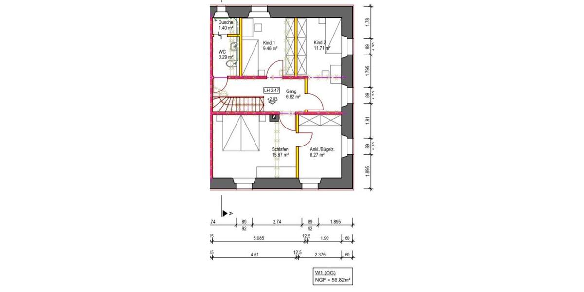Etagenwohnung Pfreimd - 4 Zimmer, 113 m&sup2;, 780&euro; | Angebot:25963117