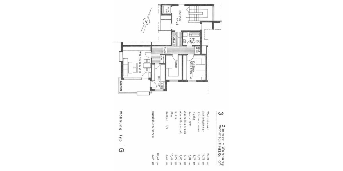gepflegte 3-Zimmer-Wohnung mit Balkon in Illertissen 3 zimmer