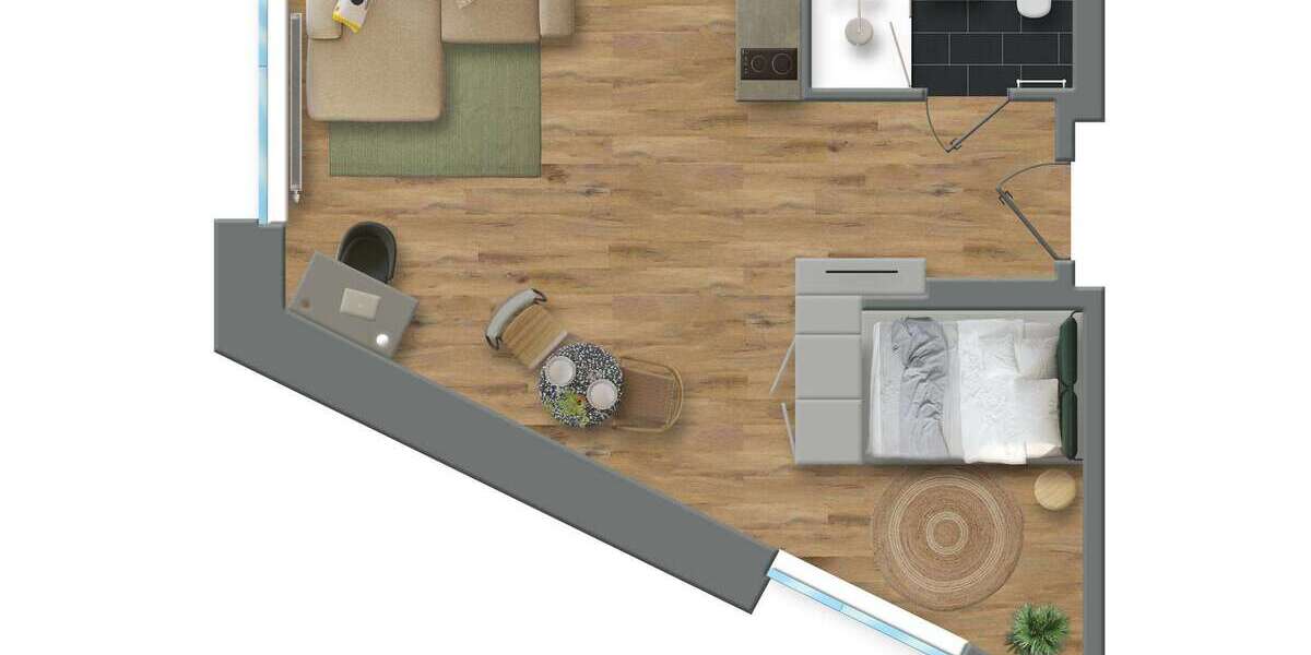 Zimmer Münster Hansaviertel - 1 Zimmer, 1.609&euro; | Angebot:22847411