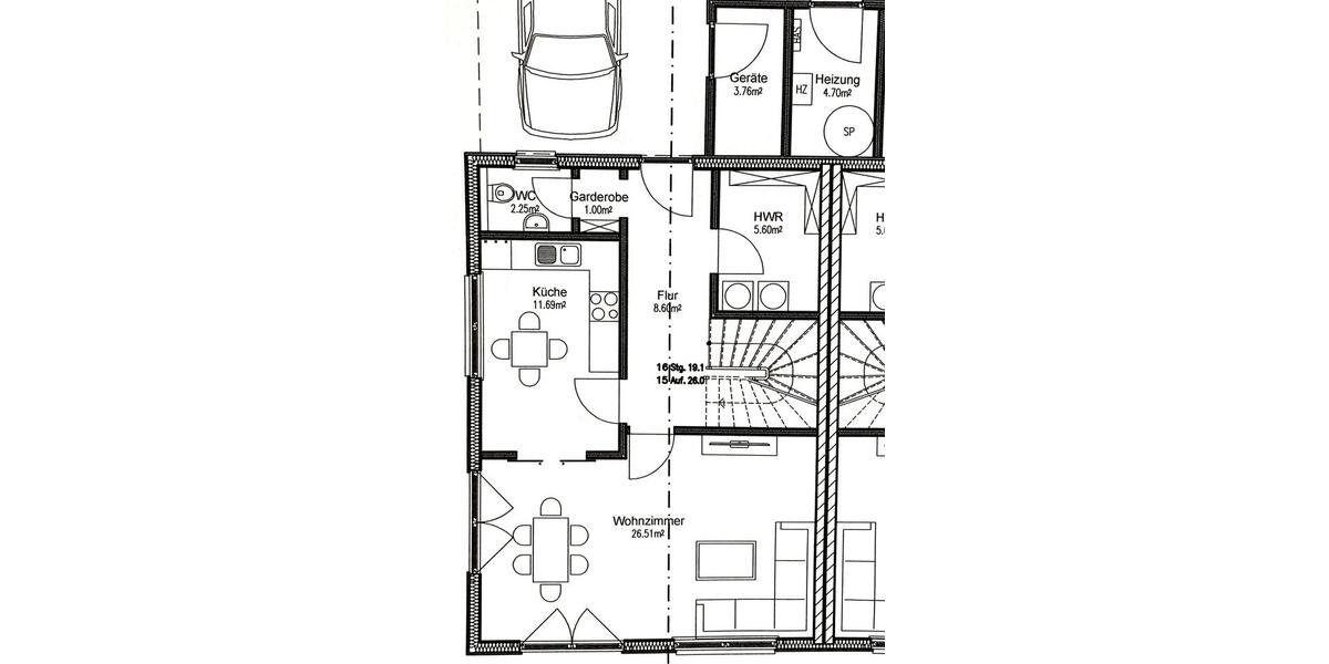 Doppelhaushälfte Neuenkirchen-Vörden Vörden - 4 Zimmer, 116 m&sup2;, 1.035&euro; | Angebot:26004350