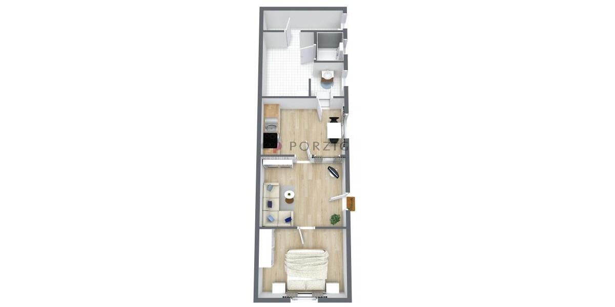 Erdgeschoßwohnung Ribnitz-Damgarten Damgarten - 2 Zimmer, 55 m&sup2;, 495&euro; | Angebot:23025064