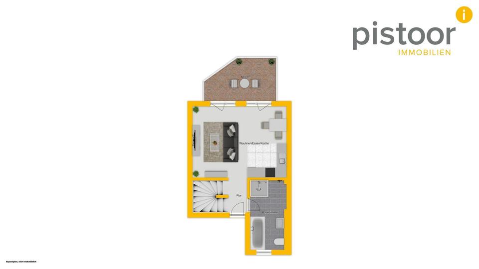 Maisonettenwohnung Apen - 3 Zimmer, 82 m&sup2;, 840&euro; | Angebot:25854330