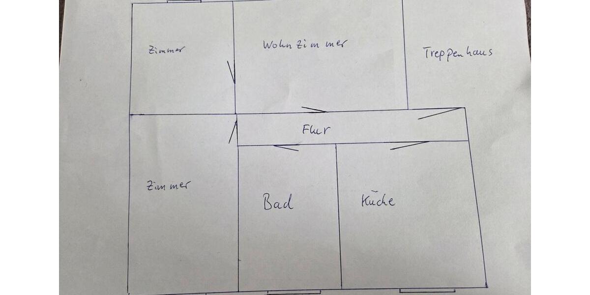Etagenwohnung Aken (Elbe) - 3 Zimmer, 62 m&sup2;, 610&euro; | Angebot:24441724