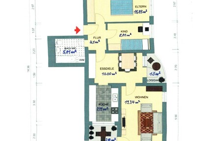 Wohnung 3.5 Zi in SMÜ zu vermieten
