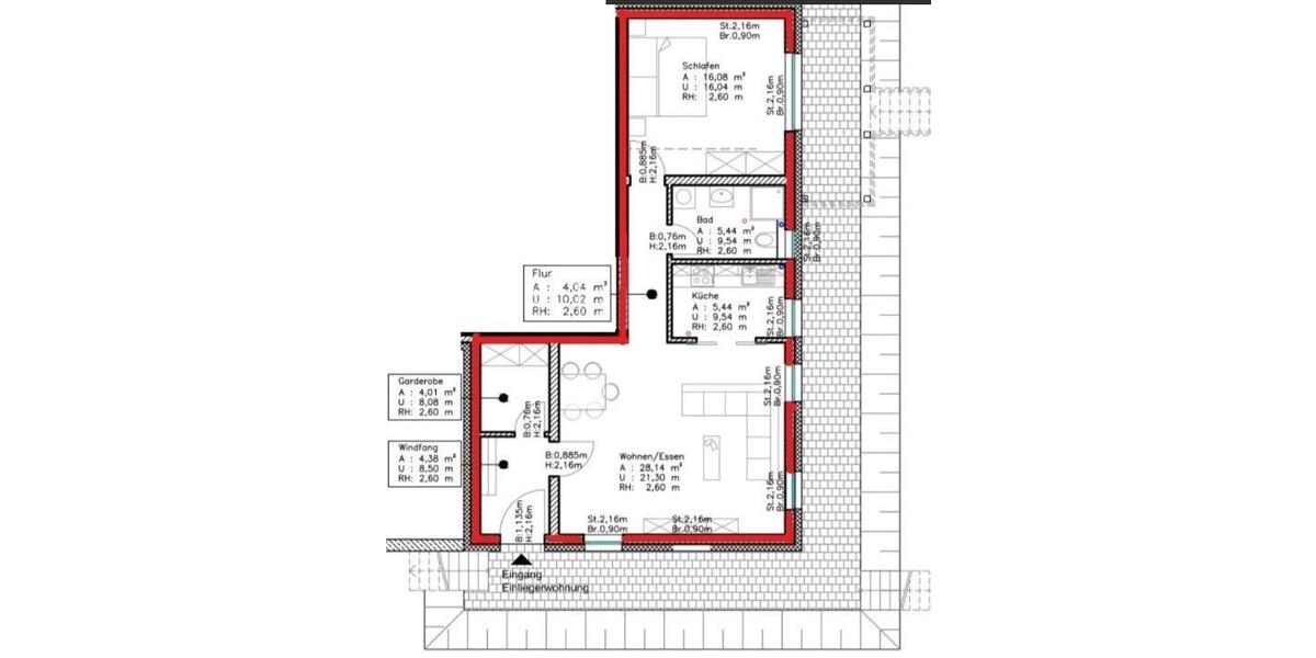 Etagenwohnung Hildburghausen - 2 Zimmer, 70 m&sup2;, 550&euro; | Angebot:26278070