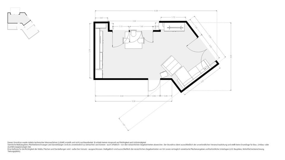 Etagenwohnung Zeven - 2 Zimmer, 66 m&sup2;, 650&euro; | Angebot:25804586