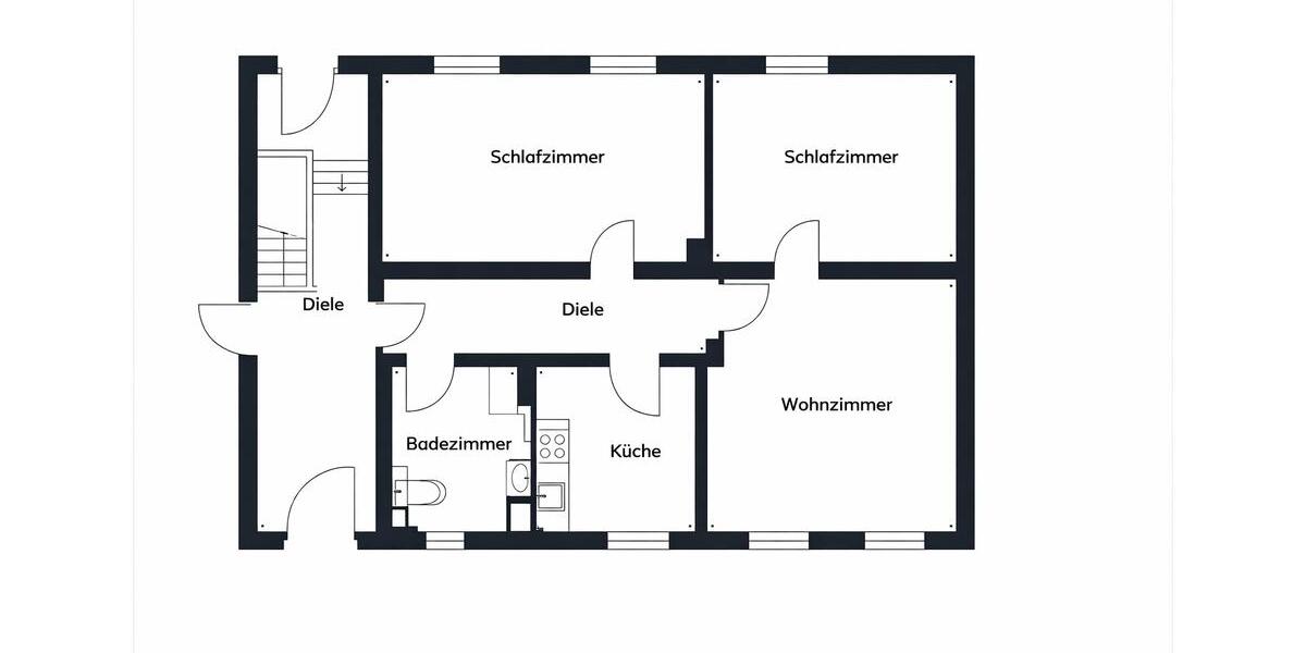 Erdgeschoßwohnung Hildesheim Bockfeld - 3 Zimmer, 68 m&sup2;, 695&euro; | Angebot:25990282
